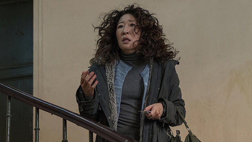 Sandra Oh alias Eve Polastri in der zweiten Staffel "Killing Eve" Sandra Oh alias Eve Polastri in der zweiten Staffel "Killing Eve"