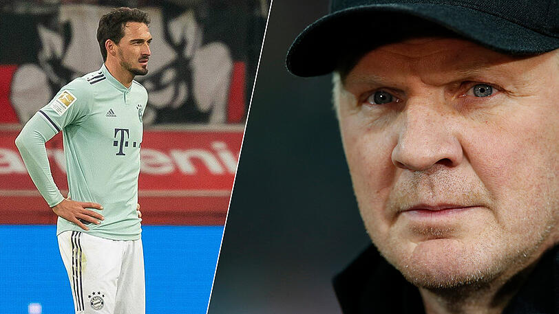 Stefan Effenberg (r.) hat Mats Hummels für sein Verhalten beim Gegentreffer zum 1:3 kritisiert.