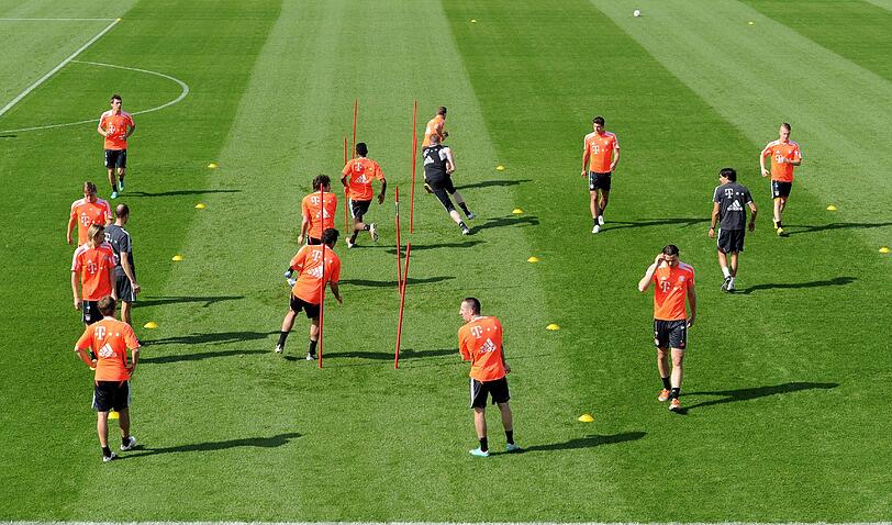 Die Bayern im Trainingslager in Doha, Tag 2.