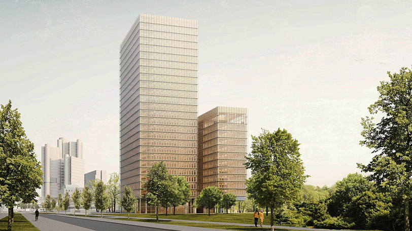 98 Meter soll ein Turm der Zentrale der Bayerischen Versorgungskammer messen.