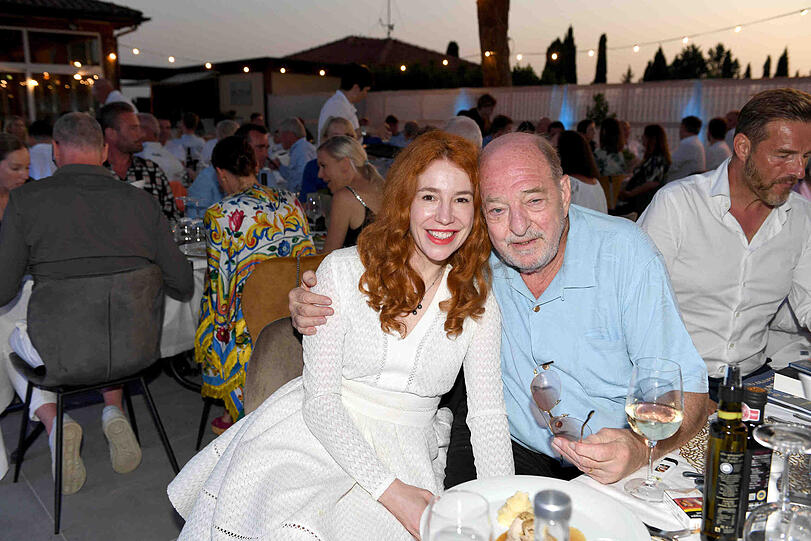 Ralph Siegel mit Frau Laura.