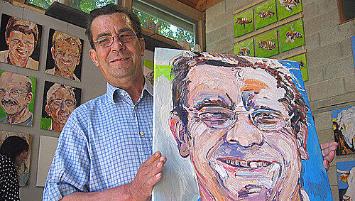 Handgemachtes Lächeln: Landwirt Andreas Lederer als Model. Handgemachtes Lächeln: Landwirt Andreas Lederer als Model.