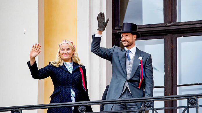 Kronprinzessin Mette-Marit und Kronprinz Hakoon.
