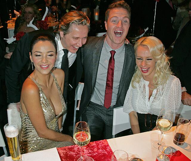 Verona und Franjo Pooth mit Ralf und Cora Schumacher.