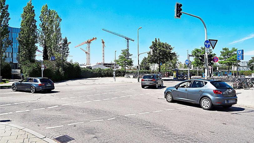 Die Kreuzung an der Knorrstraße: Hier krachte es gewaltig.