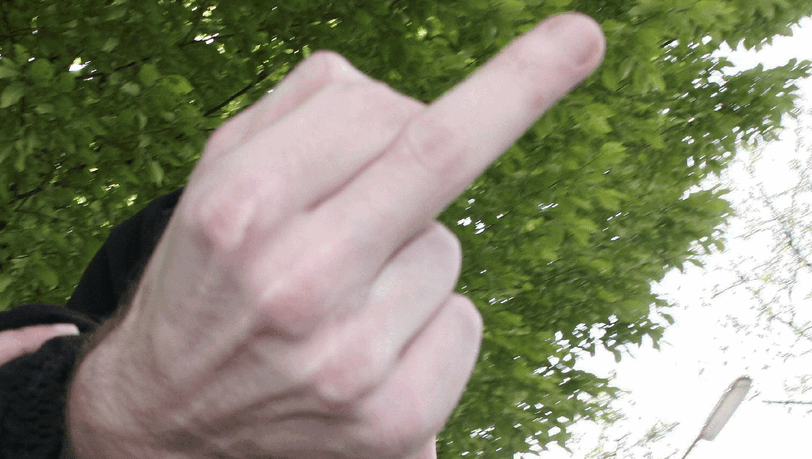 Die 17-Jährige zeigte den Beamten den Mittelfinger (Archivbild).