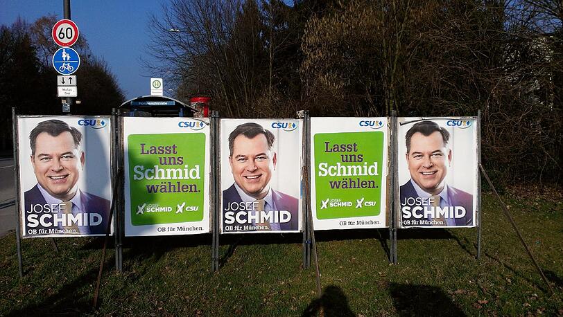 Die Kampagnen-Plakate der CSU.
