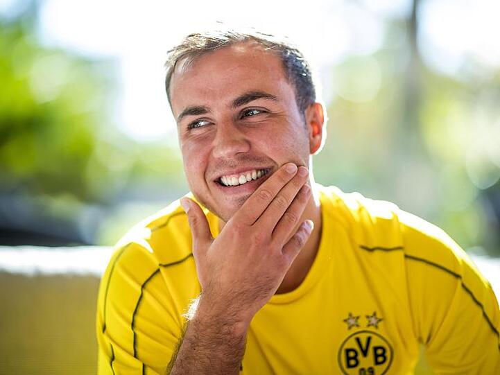 BVB-Star Mario Götze freut sich schon riesig auf das Spiel gegen die Bayern.