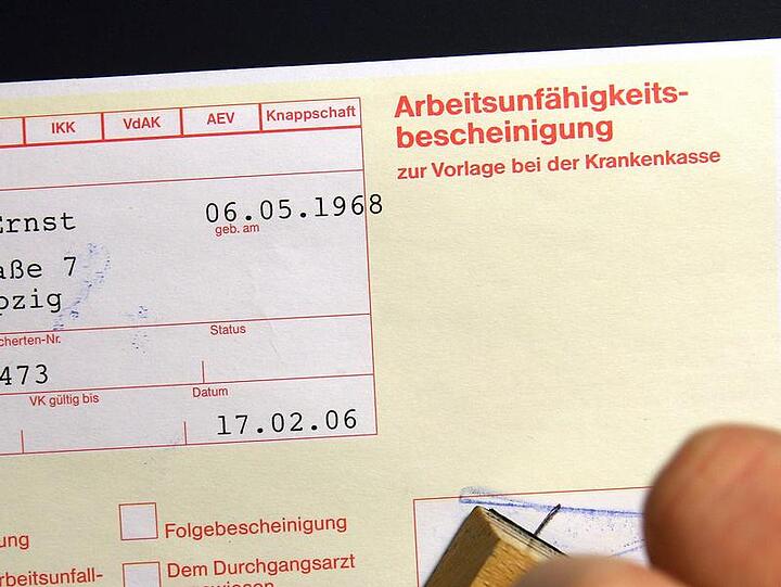 Auf dem Tiefstand: Die Kranken-Statistik