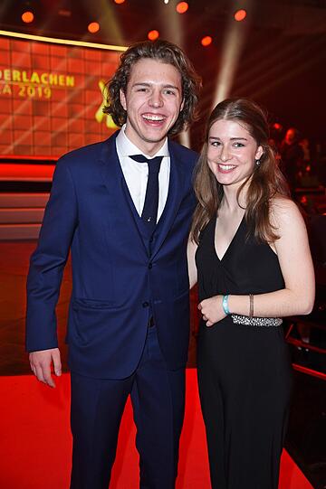 Joel mit Schwester Francesca Beckenbauer