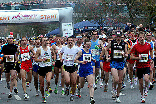11000 Läufer gehen am Sonntag beim München Marathon an den Start.