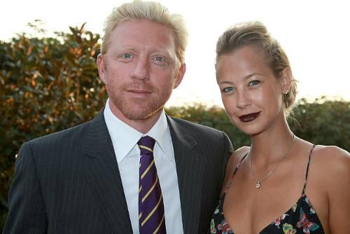 Boris Becker und  Sandy Meyer-Wölden posieren in Luzern für die Kameras