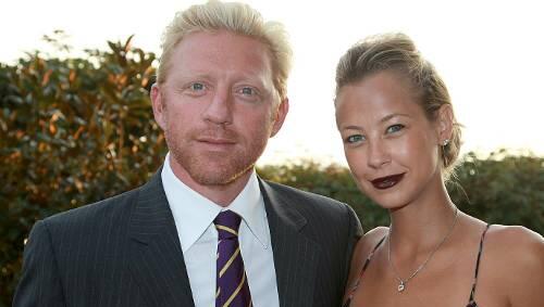 Boris Becker und Sandy Meyer-Wölden posieren in Luzern für die Kameras Boris Becker und Sandy Meyer-Wölden posieren in Luzern für die Kameras