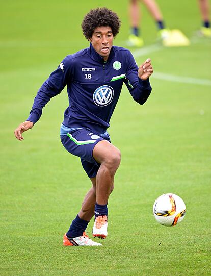 Dante bei seinem ersten Training mit dem VfL Wolfsburg.