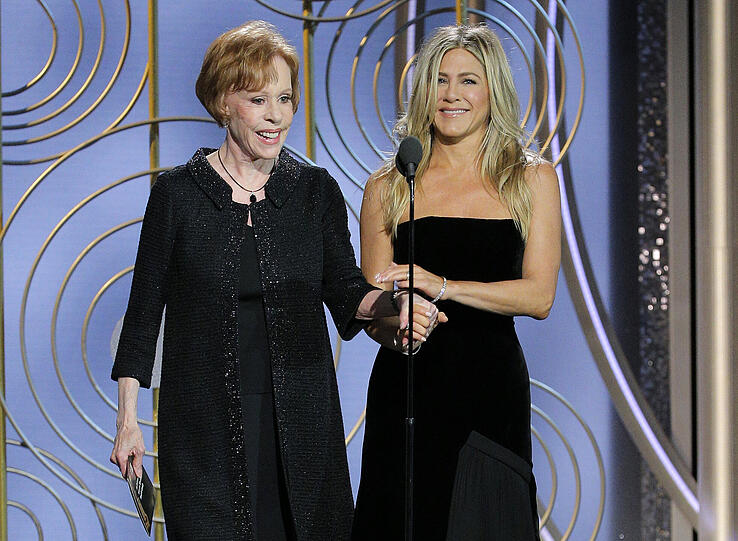 Top: Doppelte Eleganz bei Carol Burnett und Jennifer Aniston