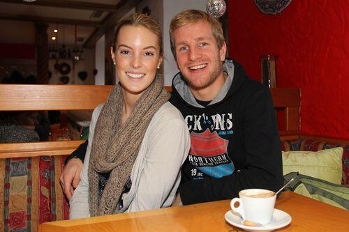 Stefan Aigner mit seiner Freundin Laura.