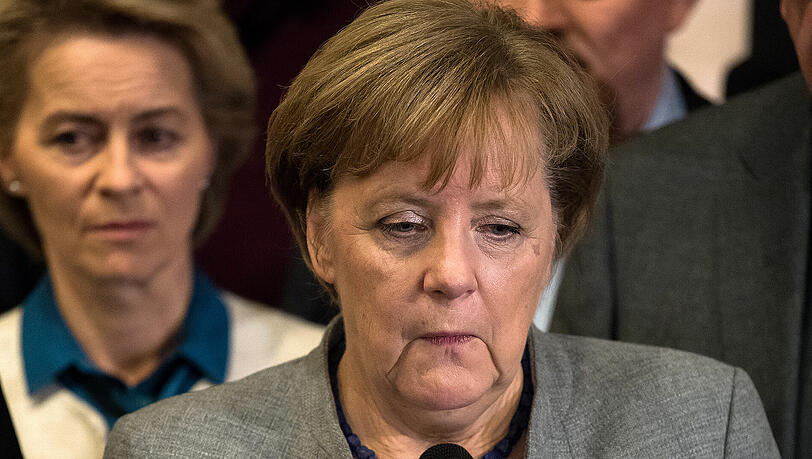 In der größten Krise ihrer politischen Karriere: Angela Merkel (CDU) In der größten Krise ihrer politischen Karriere: Angela Merkel (CDU)