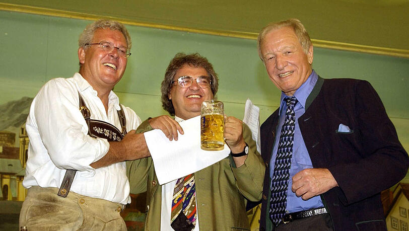 Hans Inselkammer (r.) im Jahr 2003 mit Dr. Wolfgang Pförringer (l.) und Helmut Markwort. Hans Inselkammer (r.) im Jahr 2003 mit Dr. Wolfgang Pförringer (l.) und Helmut Markwort.