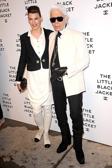 6. Juni 2012: Linda Evangelista und Karl Lagerfeld in New York.