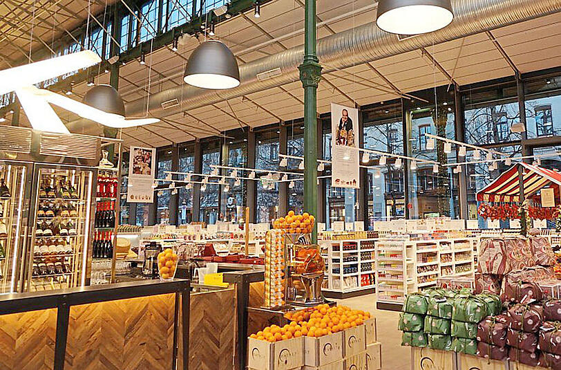 Am Donnerstag steht die große Eröffnung der neuen Schrannenhalle an. Klicken Sie sich durch die Bilder des Gourmetmarktes.