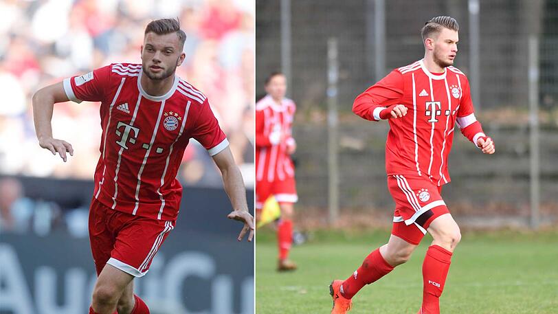 Die Bayern-Talente Manuel Wintzheimer (links) und Lars Lukas Mai sind auf dem Sprung zum Hamburger SV.
