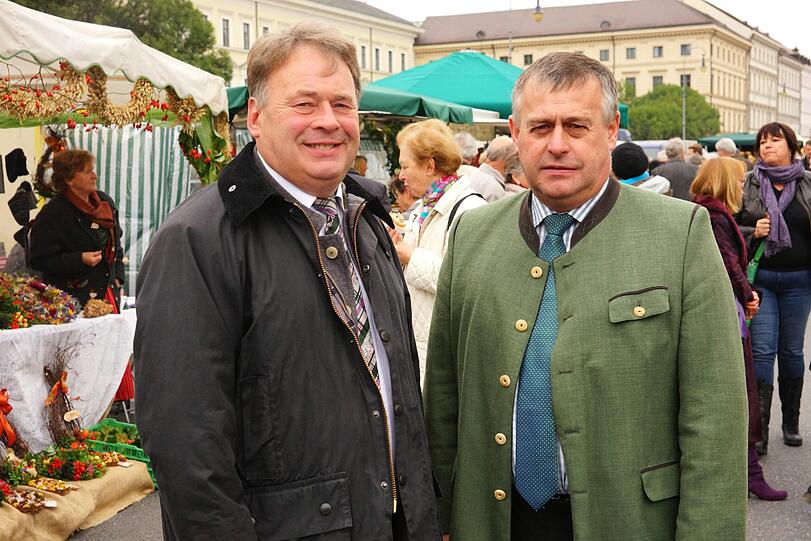 Landwirtschaftminister Brunner (l.) und Bauerpräsident Walter Heidl.