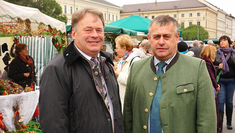 Landwirtschaftminister Brunner (l.) und Bauerpräsident Walter Heidl. Landwirtschaftminister Brunner (l.) und Bauerpräsident Walter Heidl.