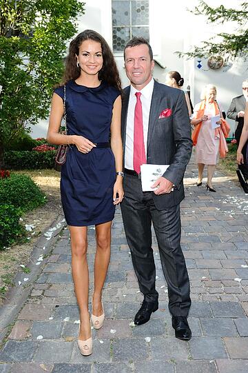 Lothar Matthäus und Freundin Anastasia.