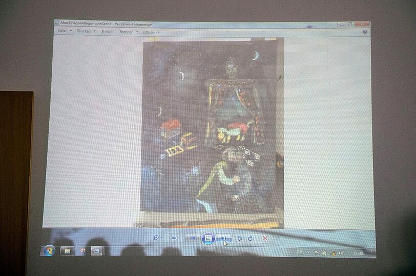 Ein Marc Chagall mit dem Titel "Allegorische Szene"
