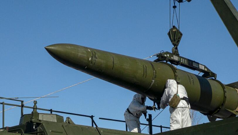 Das russische Militär setzt immer wieder ballistische Raketen des Typs Iskander gegen Ziele in der Ukraine ein. (Archivbild)