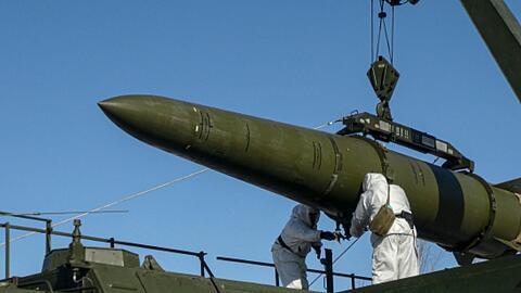 Das russische Militär setzt immer wieder ballistische Raketen des Typs Iskander gegen Ziele in der Ukraine ein. (Archivbild)