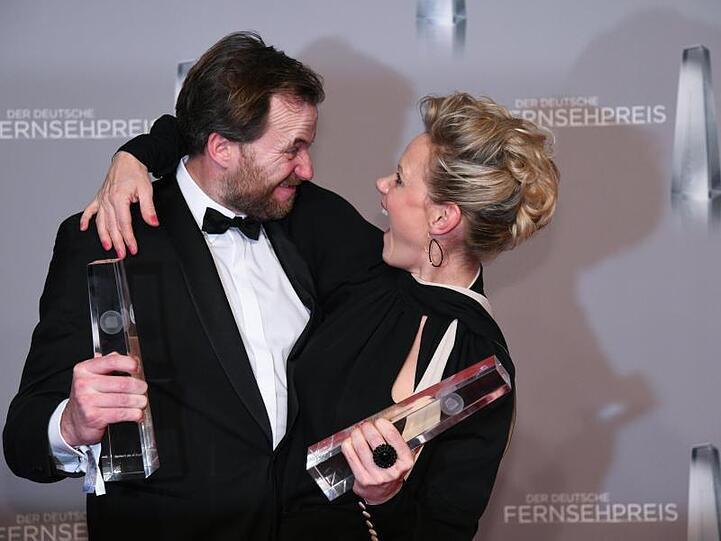 "Aufbruch in die Freiheit" ist als bester Fernsehfilm ausgezeichnet worden: Große Freude bei Christian Erdmann und Anna Schudt.