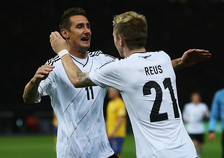 MARCO REUS: Wie in Dublin, so in Berlin. Unstoppbar! Brachte den Ball bei beiden Klose-Toren perfekt von links in die Mitte. Note 2