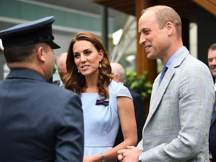 Prinz William und seine Frau Kate lassen sich das Finale im All England Lawn Tennis and Croquet Club nicht entgehen.