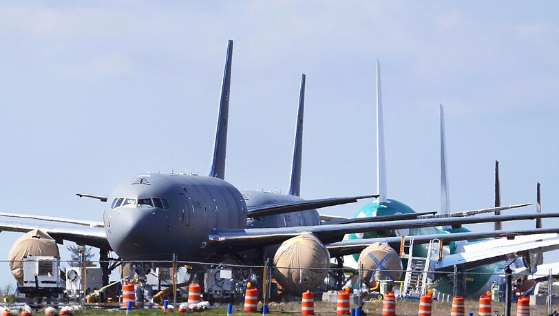 KC-46-Tankflugzeuge der USA sollen k&uuml;nftig nicht mehr einfach so f&uuml;r die Nato abrufbar sein. (Archivbild)