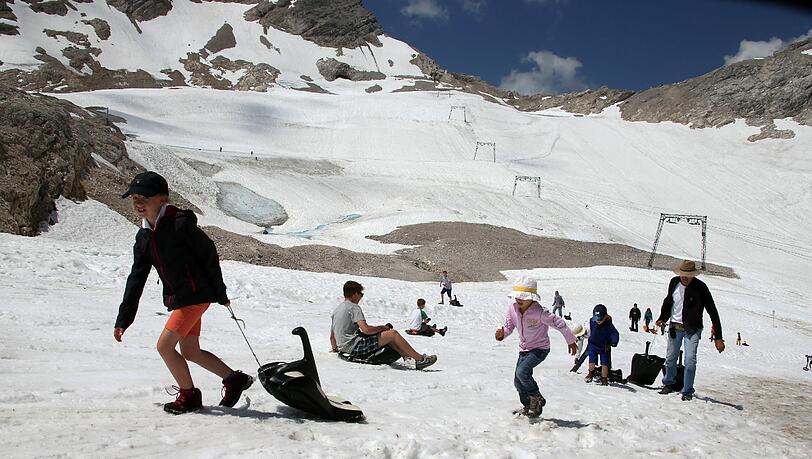Sommerwetter auf der Zugspitze- die Bilder Sommerwetter auf der Zugspitze- die Bilder