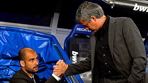"Ziemlich beste Feinde": Pep Guardiola (l.) und José Mourinho.