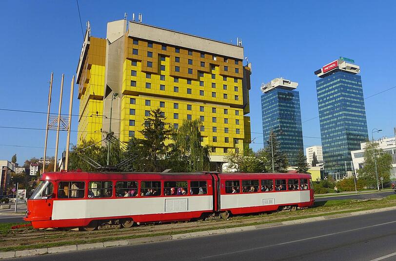Das Holiday Inn wurde als Journalistenhotel im Bosnienkrieg berühmt.