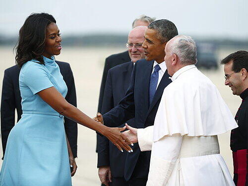 Zum ersten Mal besucht Papst Franziskus die USA und wird auch die erste Heiligsprechung auf amerikanischem Boden durchführen.