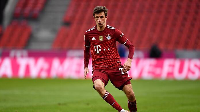 Thomas Müller am Ball.