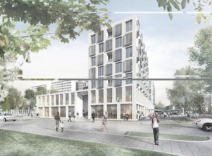 Eine weitere Idee für die Neubebauung ist diese von Hierl Architekten.