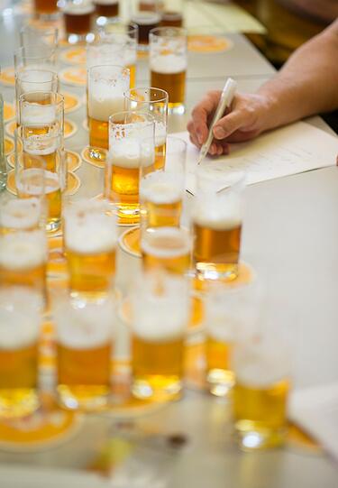 Insgesamt 102 Bier-Experten verkosten in Gräfelfing 1366 Biere aus 45 Laendern in 50 verschiedenen Kategorien. Am European Beer Star duerfen Braueren aus der ganzen Welt teilnehmen die nach der traditionellen, europaeischen Brauart Bier herstellen. Der Gewinner wird am 14.11.12 auf der Brau Beviale in Nuernberg bekannt gegeben.
