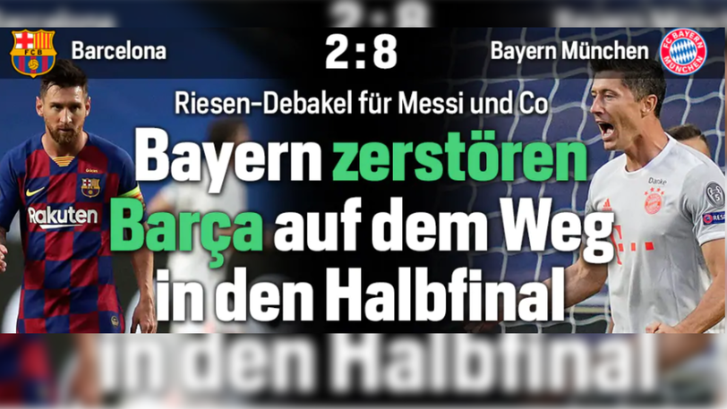 Auch unsere Nachbarn aus der Schweiz schreiben über die Zerstörungslust der Bayern.