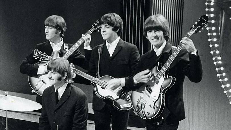 The Beatles während eines TV-Auftritts im Jahr 1966