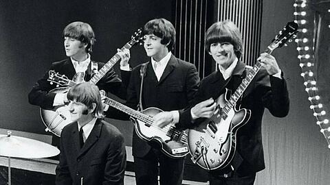 The Beatles während eines TV-Auftritts im Jahr 1966