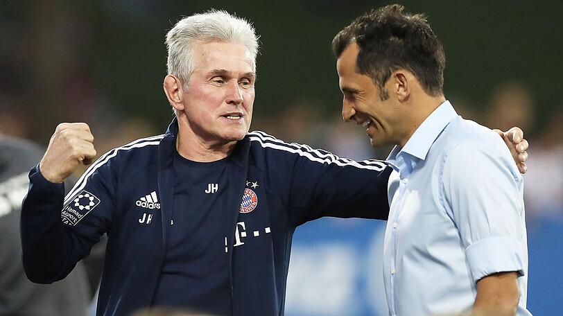 Trainer und Sportdirektor: Jupp Heynckes (li.) und Hasan Salihamidzic vom FC Bayern.