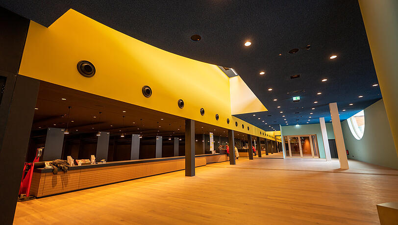 Das Foyer im Neubau des Volkstheaters im Schlachthofviertel.