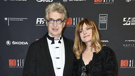 Wim Wenders und Nastassja Kinski auf dem roten Teppich in Berlin im Jahr 2017.