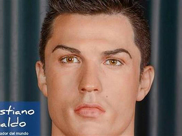 Cristiano Ronaldo sorgt sich um die Frisur seines Wachs-Doppelgängers