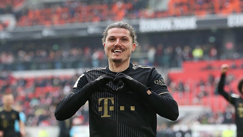 Da fällt ein Stein vom Herzen: Bayerns Marcel Sabitzer.